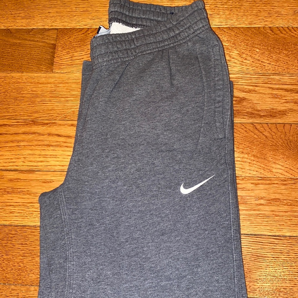 grey nike flare sweatpants